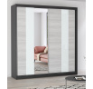 Šatní skriňa MULTI 32 - 203 cm, Čierna/Kathult