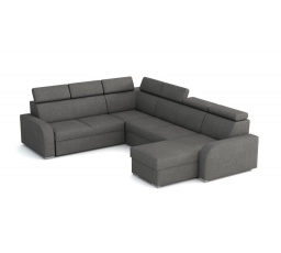 Rohová sedacia súprava v tvare U Norway sivá