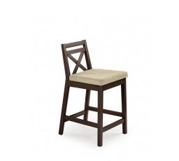 Barová stolička BORYS LOW, tmavý orech /Lars 07