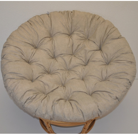 Vankúš deluxe pre kreslo papasan 100 cm - látka tmavobéžová