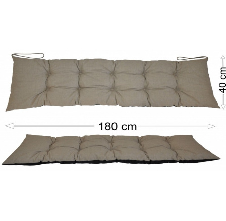 Podsedák 180x40 tmavo béžový melír Podsedák 180x40 tmavo béžový melír