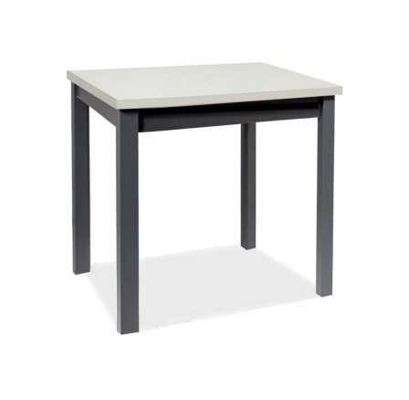 ADAM TABLE WHITE MAT / BLACK 90x65 ADAM TABLE WHITE MAT / BLACK 90x65