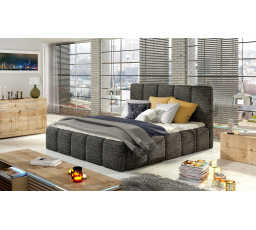 Posteľ Edvige + drevený rošt. + pridať. štát. + kontakt. 140x200 Berlín 02 1