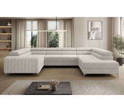 Rohová sedacia súprava v tvare U LOUIS, Royal 01 Pravá