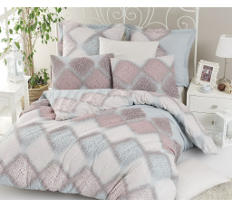 Obliečky bavlna 140x200, 70x90cm Mandy hotelový uzáver