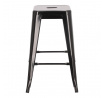 Barová stolička Paris 66 cm čierna inšpirovaná Tolix