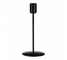 Svícen kovový - na kónickou svíčku, výška 18 cm, černý