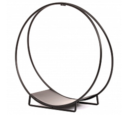 Stojan na dřevo ke krbu - kovový, kruhový tvar