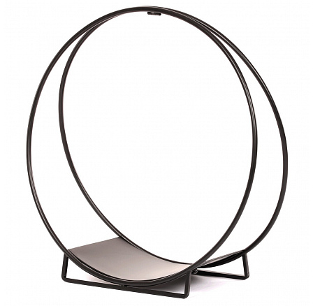 Stojan na dřevo ke krbu - kovový, kruhový tvar