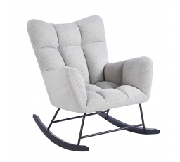 Hojdacie kreslo Teddy sivé FR4-FXJG