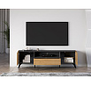 TV komoda TOSCANIA 06, dub Baltic Dune / čierny jaseň Portland