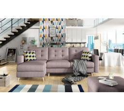 Rohová sedacia súprava univerzálna - ASGARD L, poťah 61/Zigzag 53