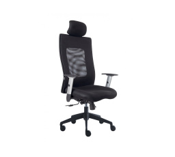 Kancelárske kreslo Lexa čierne s 3D opierkou hlavy a podrúčkami