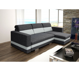 Rohová sedacia súprava Rimini P sivá