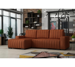 Rohová sedacia súprava Hakim L - falcone25/tehlová