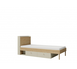 Posteľ Yuva R13 béžová/dub