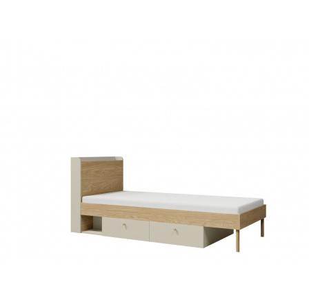 Posteľ Yuva R13 béžová/dub