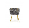 Jedálenská stolička K517, Sivá/Zlatá