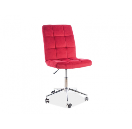 Kancelárske kreslo Q-020 Velvet, bordová Bluvel 59 Kancelárske kreslo Q-020 Velvet, bordová Bluvel 59