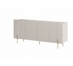 Komoda Malmi, kašmír / crema bianca / zlaté nožičky