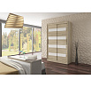 Posuvná skriňa s lacobelom MARTINEZ 150 Sonoma+White Lacobel