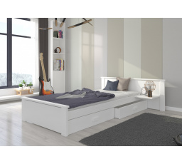 Posteľ ALDEX SHELF 200x90 Biela