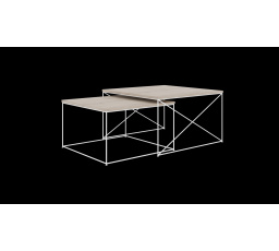 Konferenčný stolík 2v1 Licco Biely+Sonoma