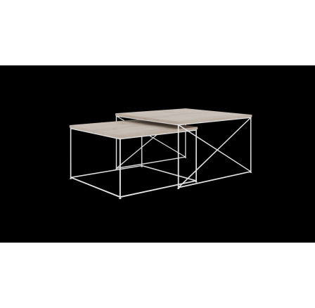 Konferenčný stolík 2v1 Licco Biely+Sonoma Konferenčný stolík 2v1 Licco Biely+Sonoma