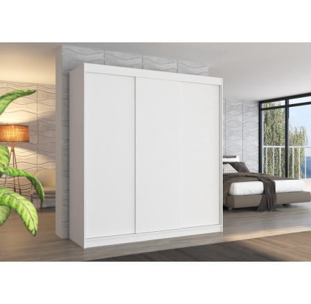 Posuvná skriňa MEGAN 200 Biela+Biela