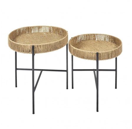 Sada 2 stolíkov Pampa pletené