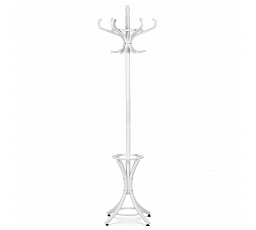 Drevený regál, topoľový a brezový masív, biely matný lak, výška 185 cm