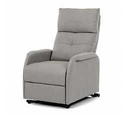 Kreslo polohovacie, elektrické, krémová látka.