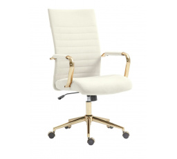 Kancelárska stolička FB14-FXJG G, béžová/zlatá
