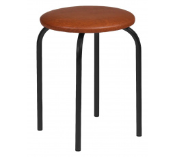 Stolička svetlo hnedá - čierny rám Chico 2