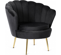 Kreslo ANGEL Čierny Zamatový
