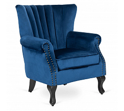 Kreslo MALLO Modrý Zamatový