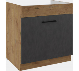 Dolní skřínka VEGAS - 80 ZL 1S BB, Dub Lancelot / Matera