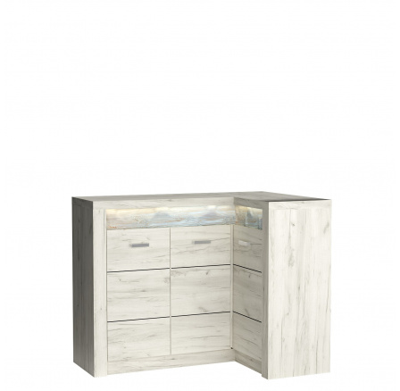 Komoda INDIANAPOLIS I15 Kraft Biely
