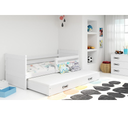Posteľ s prístelkou Riky II 90x200 biela