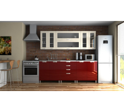 Kuchynská linka Eginger MDR 220 jasmín/burundový lesk