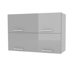 Kuchynská skrinka Femme KL80 2D, sivý lesk