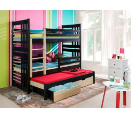 Detská poschodová posteľ z masívneho dreva RONALD III