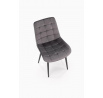 Jedálenská stolička K580, Sivý Velvet/Čierna