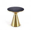 Konferenčný stolík TRIBECA, čierny mramor/zlatá