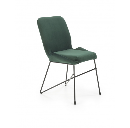 Jedálenská stolička K454, zelený zamat