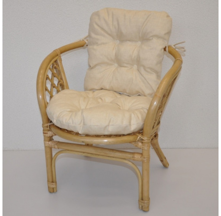 Ratanové kresielko detské Bahama poťah béžový melír