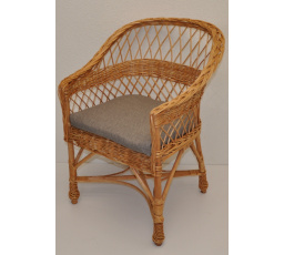 Kreslo Rudnik - vankúš sivý melír