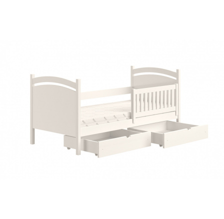detská postieľka s tabuľou na vymazávanie Amely - farba biela, rozmer 80x180