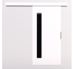 Posuvné dvere na stenu GELA 86 White+Black Lacobel