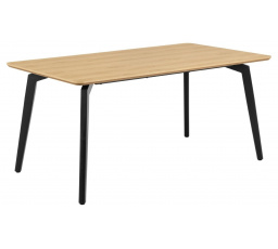Stôl Cadiz 160x90cm prírodný/čierny